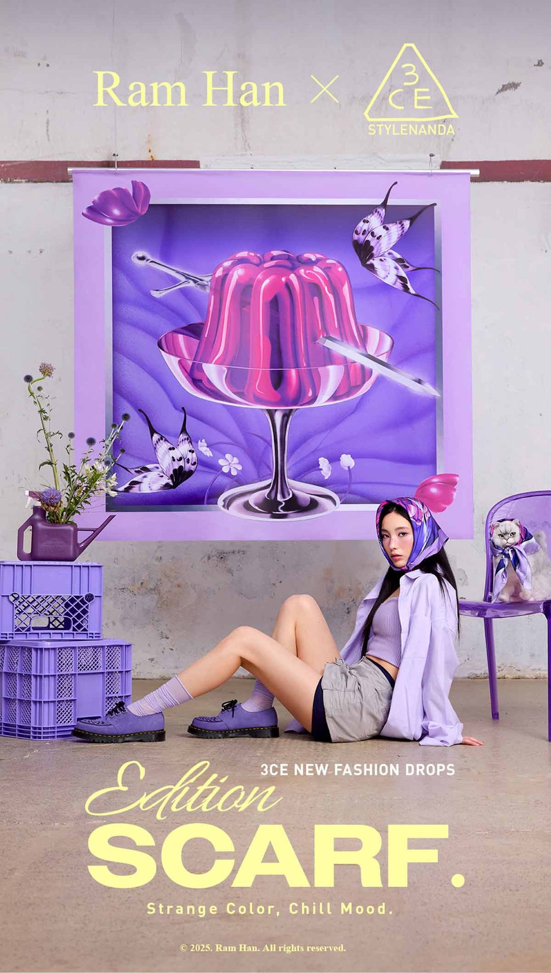 3CE 스카프 에디션 멀티 아이 컬러 팔레트